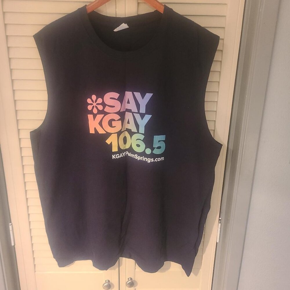 KGAY Radio Gay Pride Palm Springs CA 2022 LGBTQ Tank Top XXL